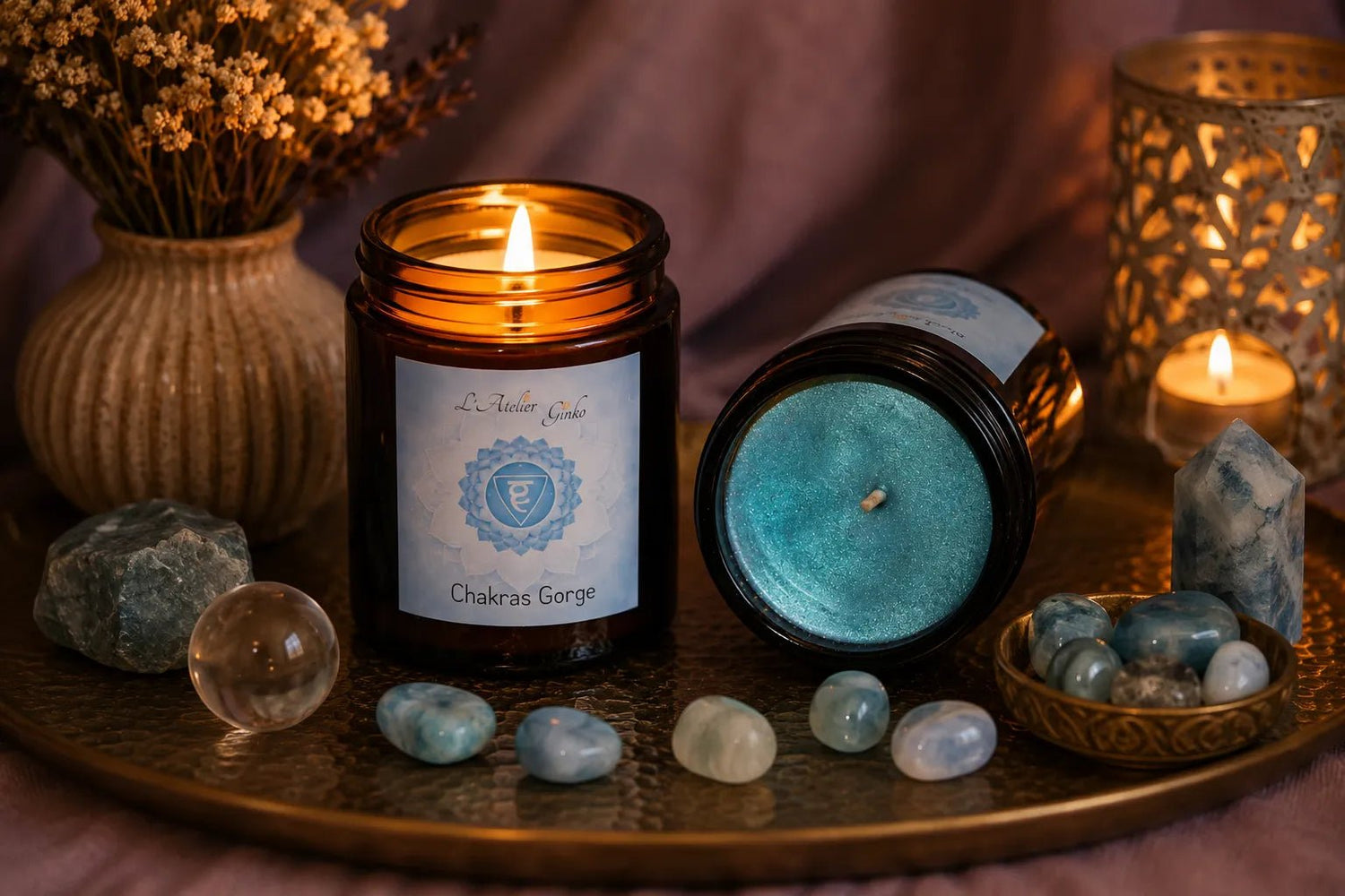 Bougie parfumée Chakra Gorge VISH - L'Atelier Ginko - Boutique en Ligne