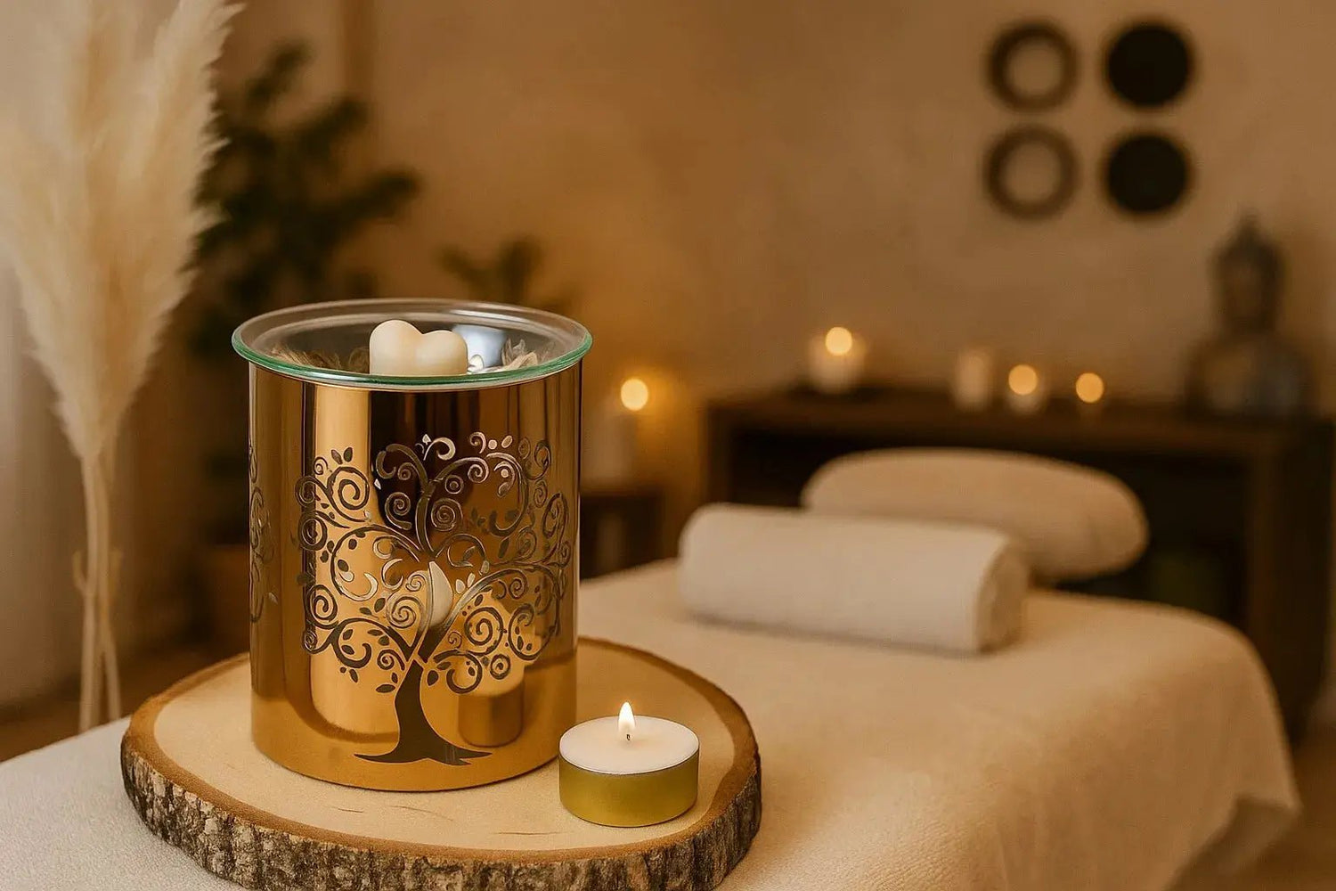 Diffuseur métal Arbre sacré brule-parfum décoratif artisanal - L'Atelier Ginko