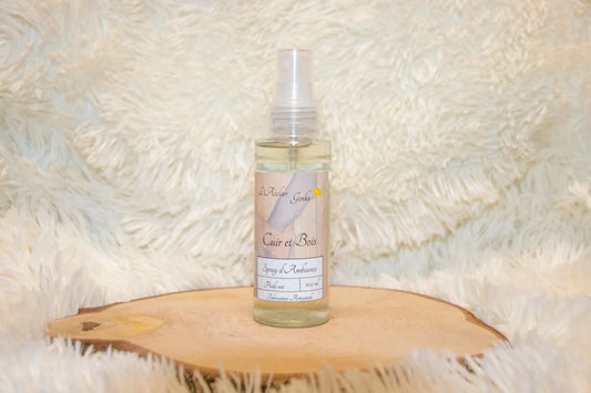 Spray d'Ambiance Cuir et bois - L'Atelier Ginko - Boutique en Ligne