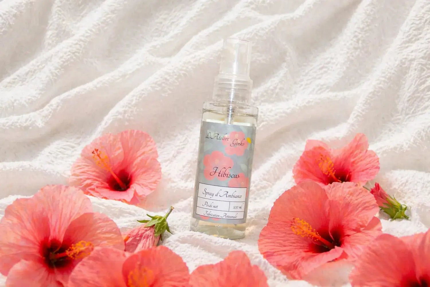 Spray d'Ambiance Hibiscus - L'Atelier Ginko - Boutique en Ligne