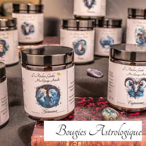 Bougies-Astrologique L'Atelier Ginko - Boutique en Ligne