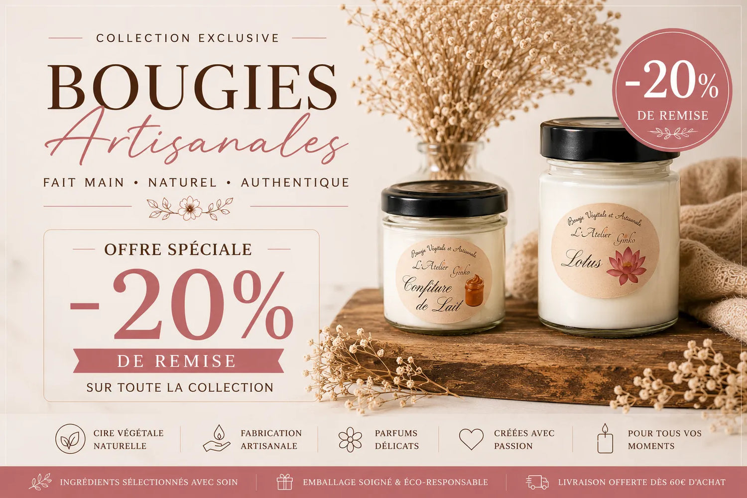 Bougies & Diffuseurs en Promotion