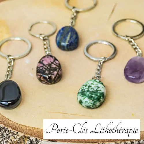 Porte-clés-lithothérapie L'Atelier Ginko - Boutique en Ligne