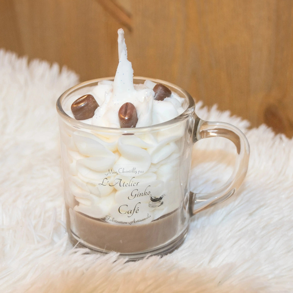 Bougie Chantilly gourmande Café L'Atelier Ginko - Boutique en Ligne