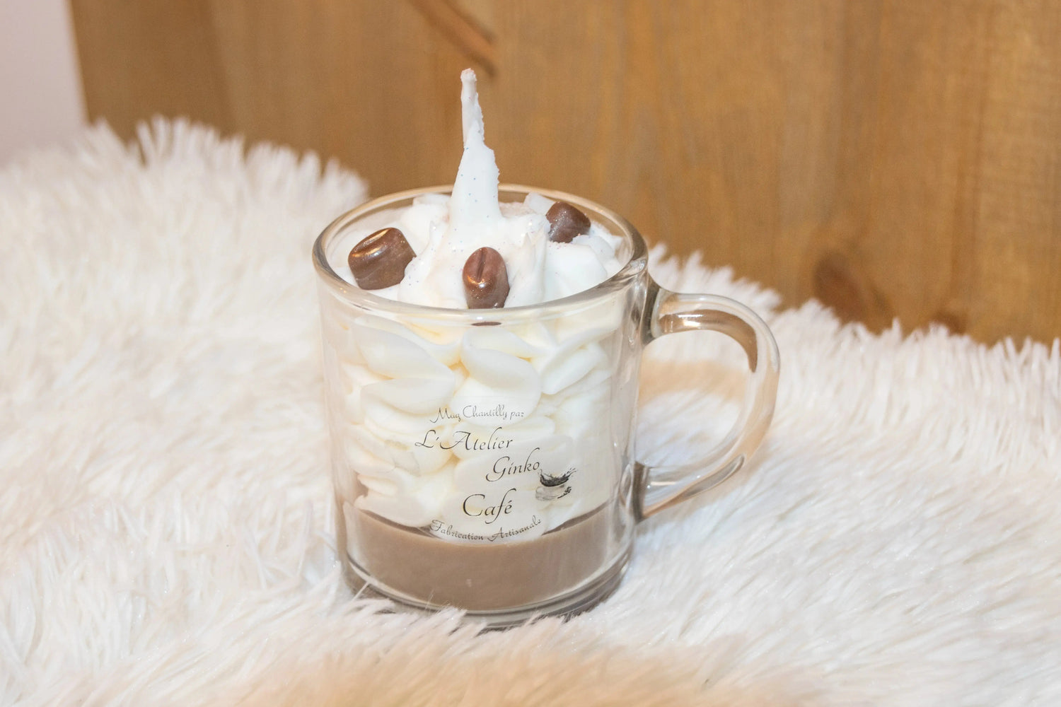 Bougie Chantilly gourmande Café L'Atelier Ginko - Boutique en Ligne