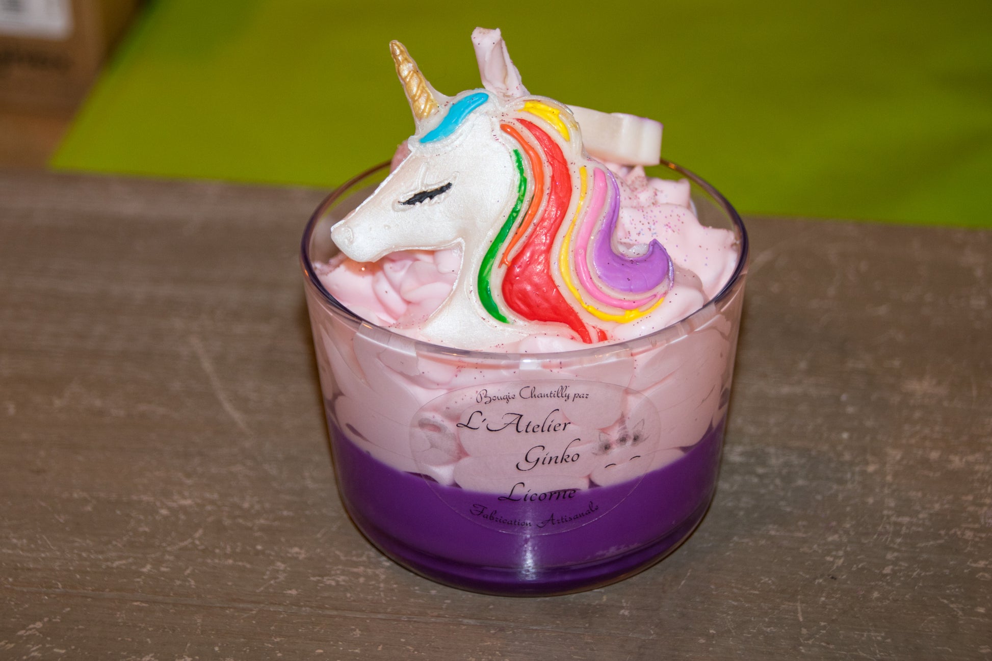 Bougie Gourmande Licorne L'Atelier Ginko - Boutique en Ligne