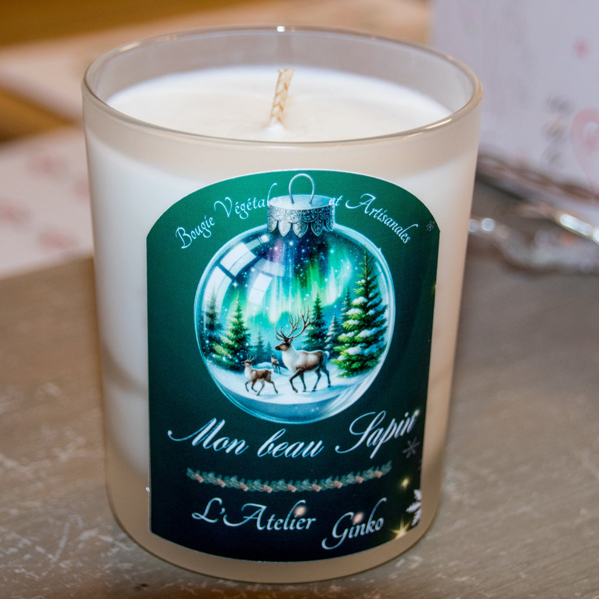 Coffret Bougie verre satiné L'Atelier Ginko - Boutique en Ligne