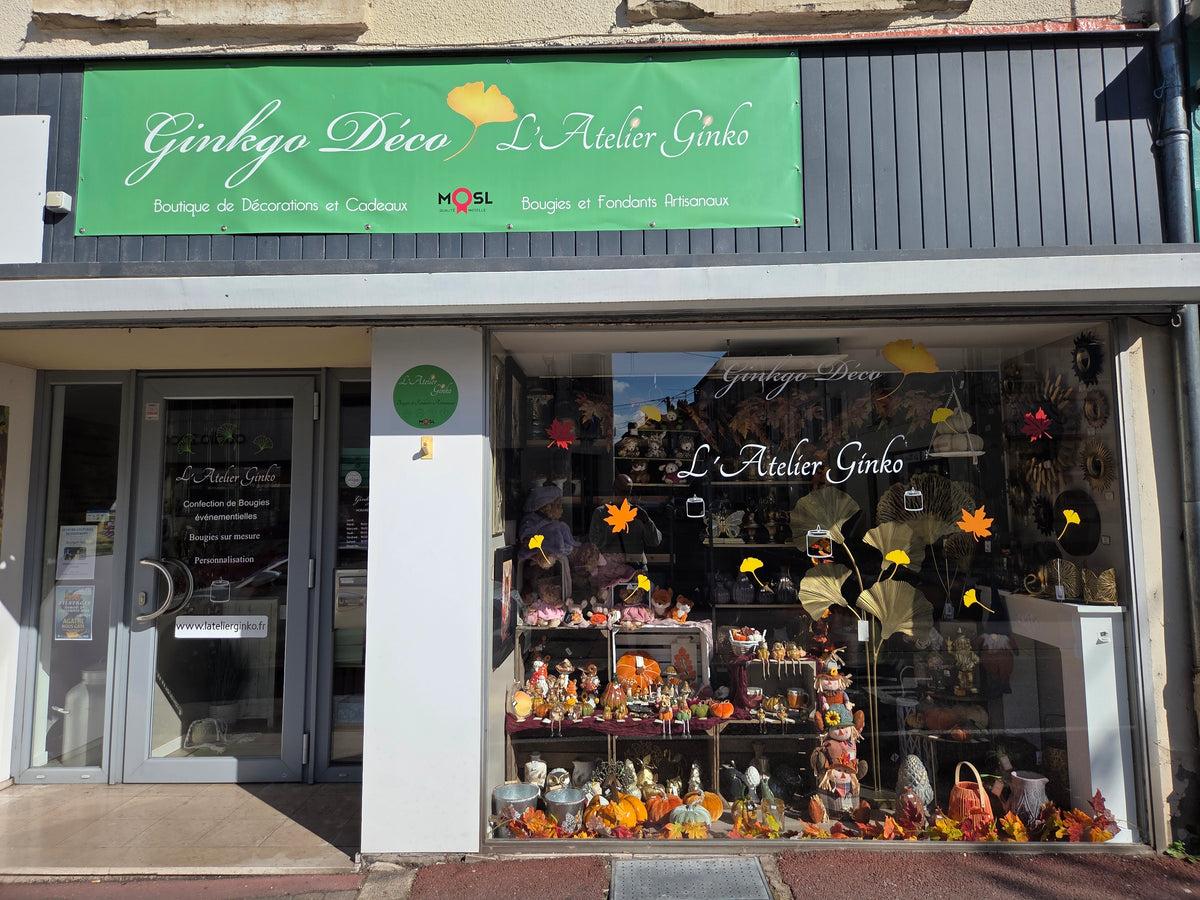 Vitrine de Ginkgodeco et L'Atelier Ginko à Bouzonville