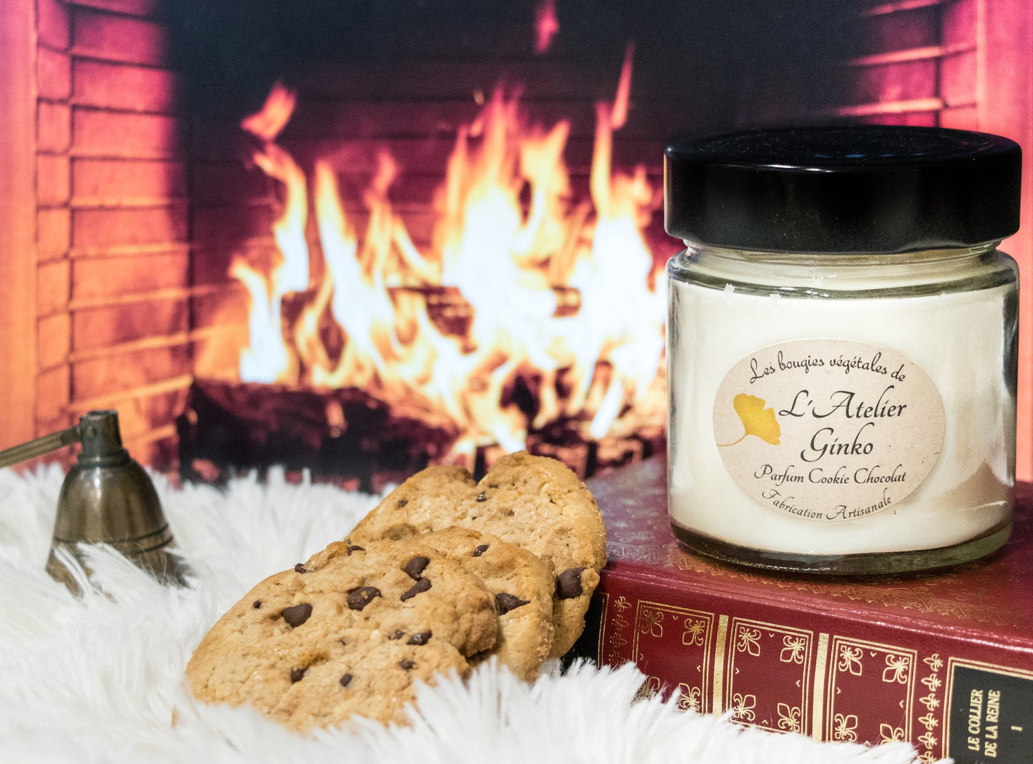 bougie cookie chocolat