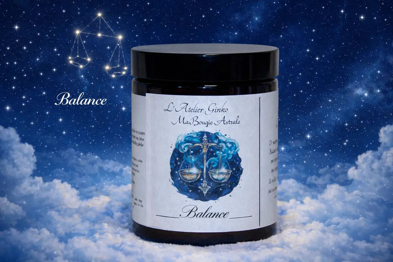 Bougie Astrologique Balance L'Atelier Ginko - Boutique en Ligne