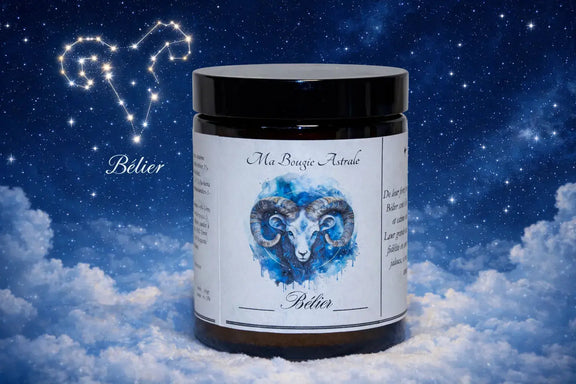 Bougie Astrologique Bélier L'Atelier Ginko - Boutique en Ligne