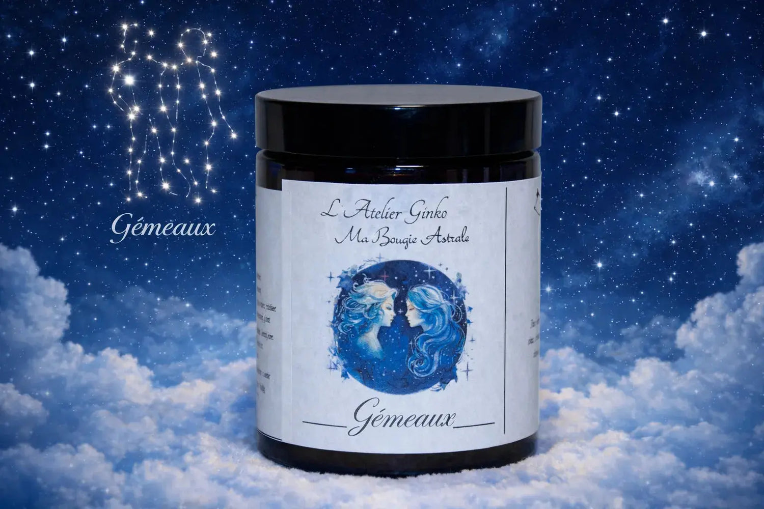 Bougie Astrologique Gémeaux L'Atelier Ginko - Boutique en Ligne