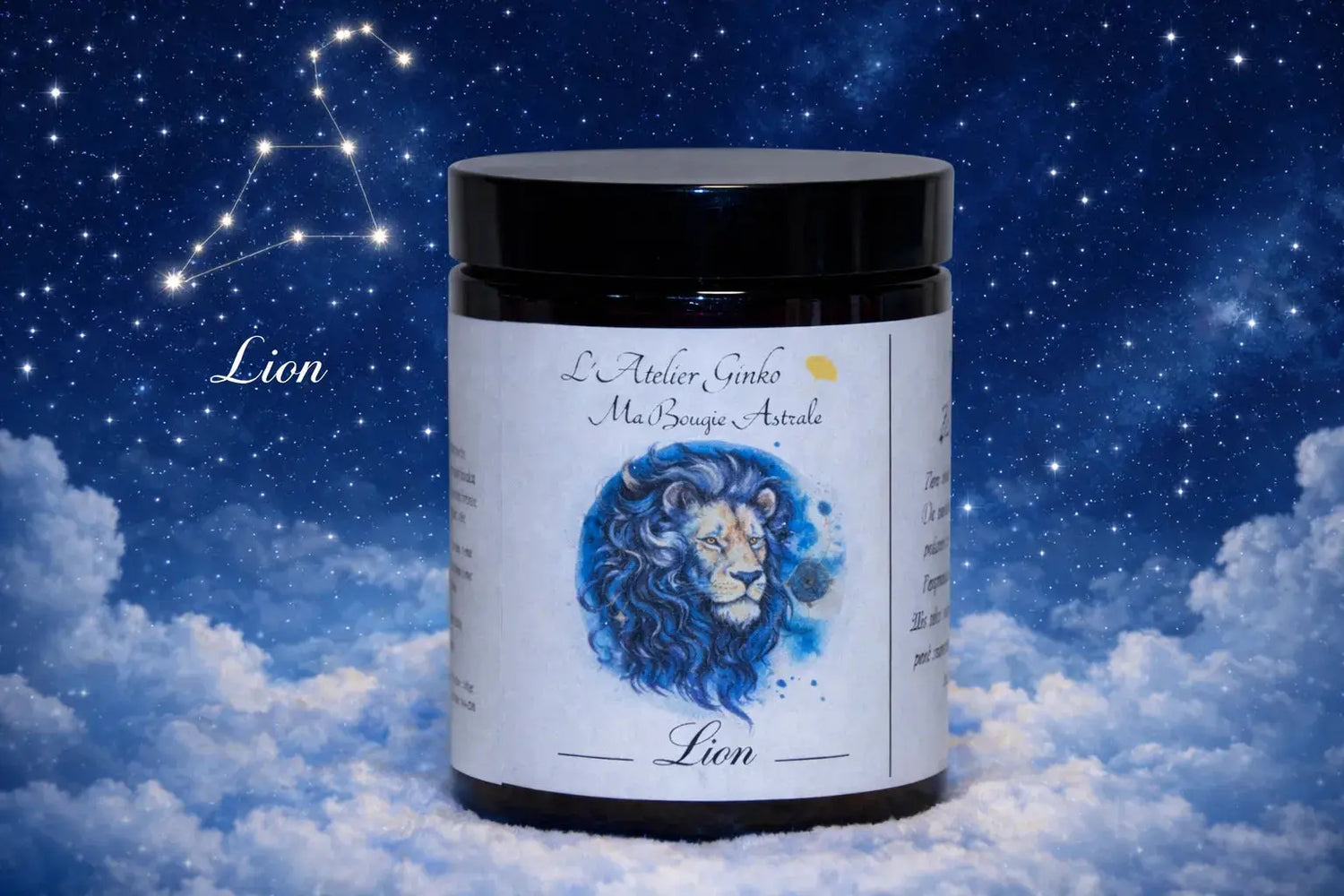 Bougie Astrologique Lion L'Atelier Ginko - Boutique en Ligne