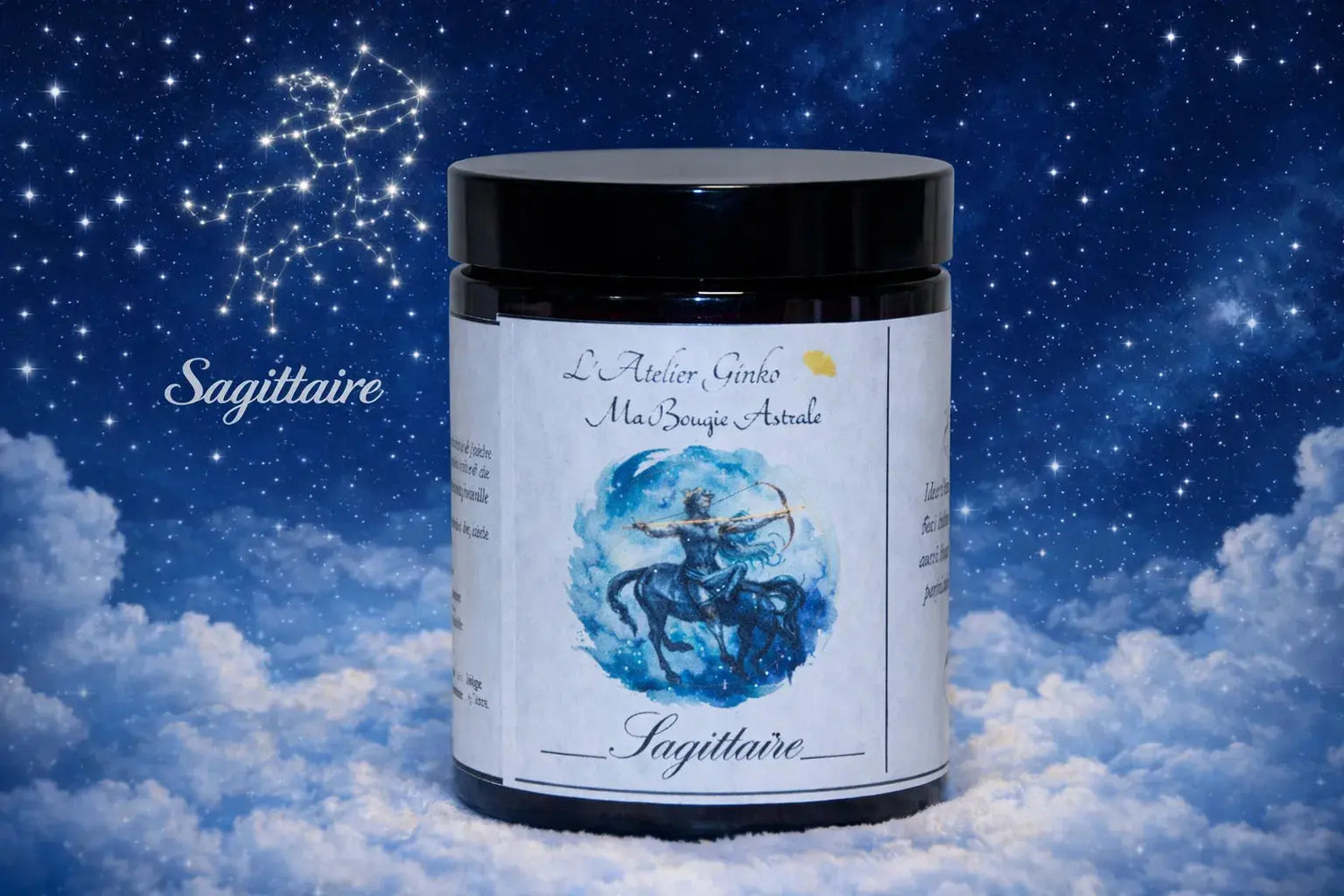 Bougie Astrologique Sagittaire L'Atelier Ginko - Boutique en Ligne