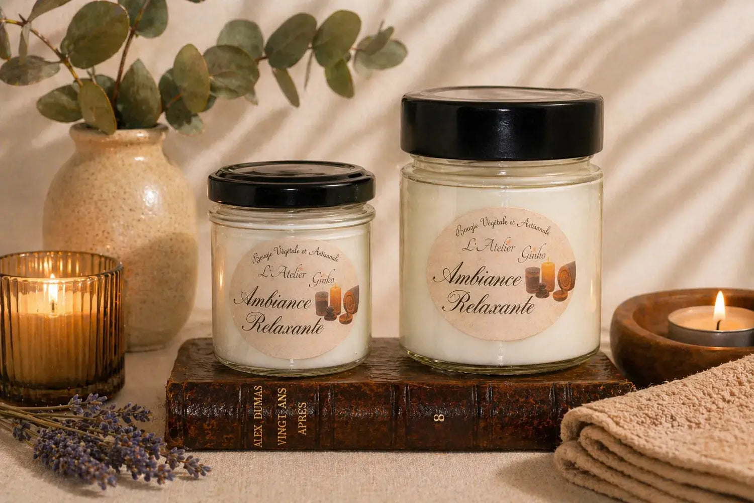 Bougie parfumée Ambiance Relaxante L'Atelier Ginko - Boutique en Ligne
