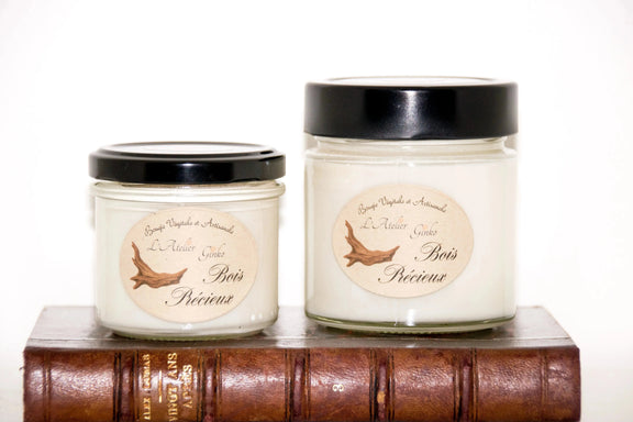 Bougie parfumée Bois précieux L'Atelier Ginko - Boutique en Ligne