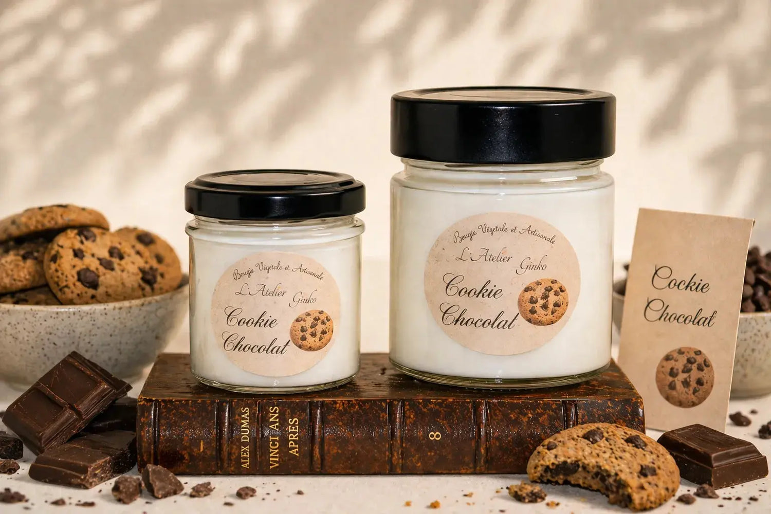 Bougie parfumée Cookie chocolat L'Atelier Ginko - Boutique en Ligne