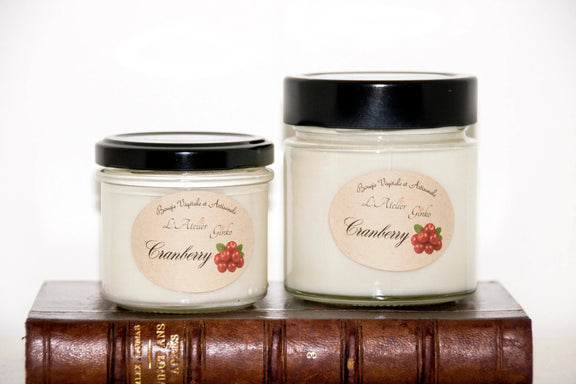 Bougie parfumée Cranberry L'Atelier Ginko - Boutique en Ligne