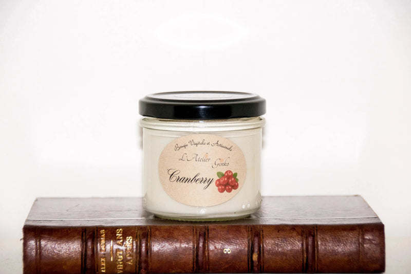 Bougie parfumée Cranberry L'Atelier Ginko - Boutique en Ligne