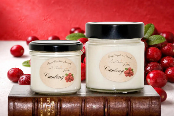 Bougie parfumée Cranberry L'Atelier Ginko - Boutique en Ligne