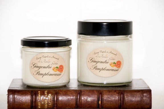 Bougie parfumée Gingembre pamplemousse L'Atelier Ginko - Boutique en Ligne
