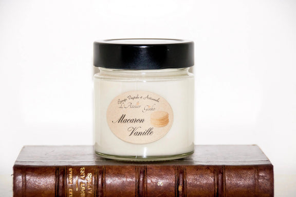 Bougie parfumée Macaron Vanille L'Atelier Ginko - Boutique en Ligne