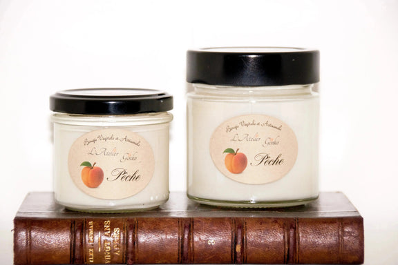 Bougie parfumée Pêche L'Atelier Ginko - Boutique en Ligne