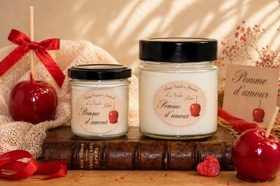 Bougie parfumée Pomme d'Amour L'Atelier Ginko - Boutique en Ligne