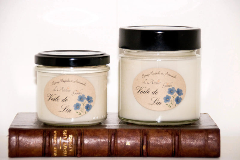 Bougie parfumée Voile de Lin L'Atelier Ginko - Boutique en Ligne