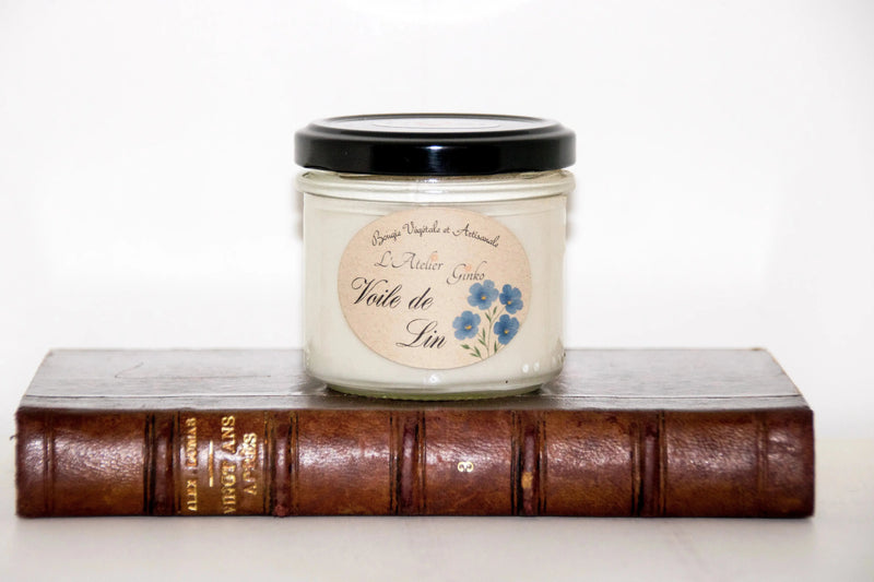 Bougie parfumée Voile de Lin L'Atelier Ginko - Boutique en Ligne