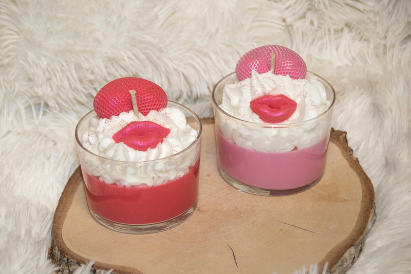 Bougie Gourmande Saint Valentin Coeur Fleur L'Atelier Ginko - Boutique en Ligne