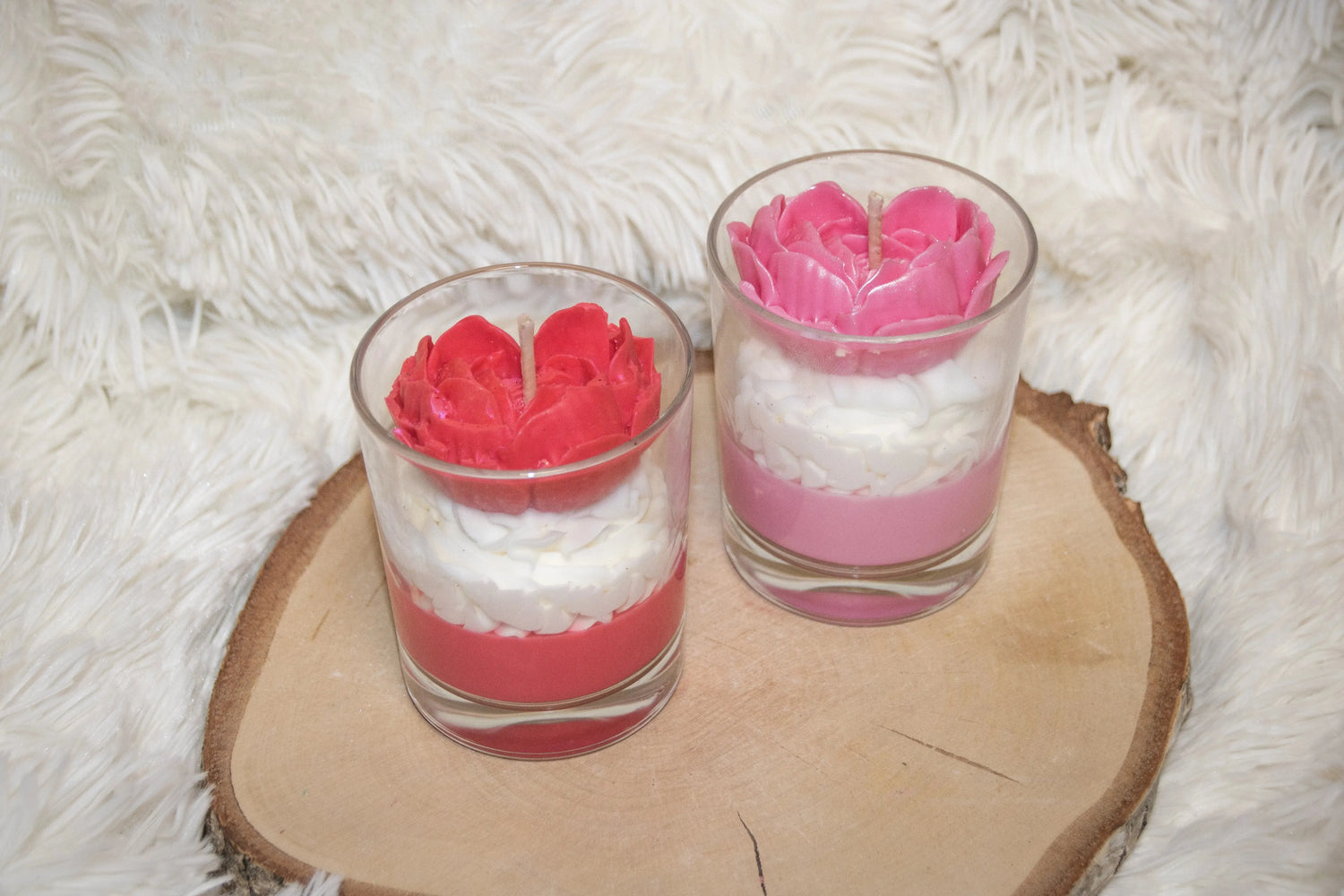 Bougie Gourmande Saint Valentin Fleur Coeur L'Atelier Ginko - Boutique en Ligne