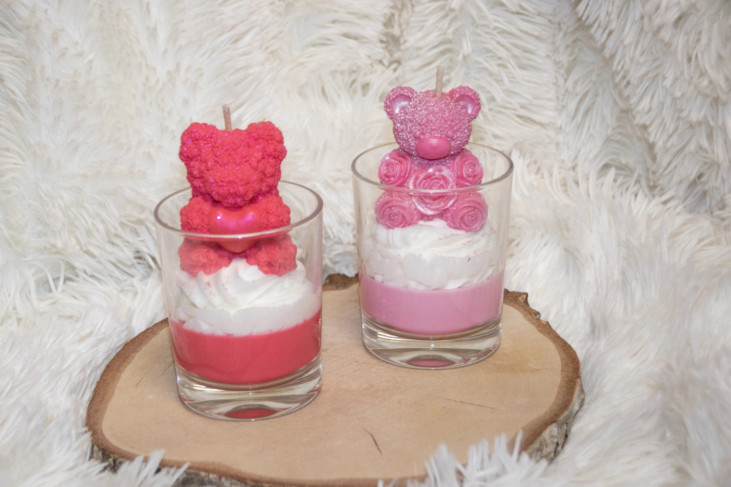 Bougie Gourmande Saint Valentin Peluche - L'Atelier Ginko - Boutique en Ligne