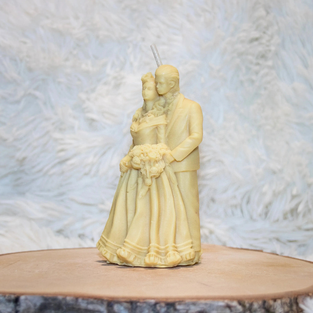 Bougie artisanale mariage Couple Mariés L'Atelier Ginko - Boutique en Ligne