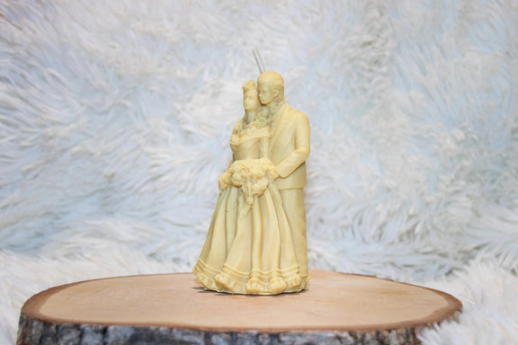 Bougie artisanale mariage Couple Mariés L'Atelier Ginko - Boutique en Ligne