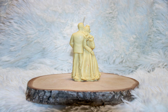 Bougie artisanale mariage Couple Mariés L'Atelier Ginko - Boutique en Ligne