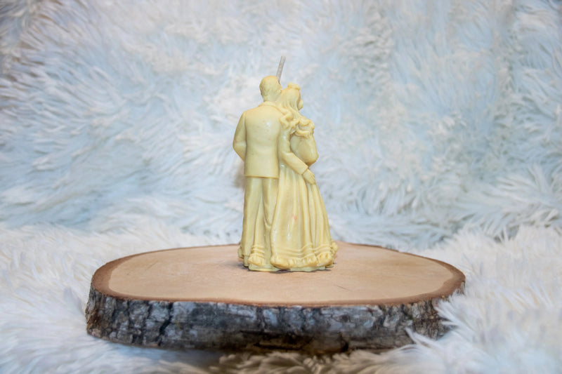 Bougie artisanale mariage Couple Mariés L'Atelier Ginko - Boutique en Ligne