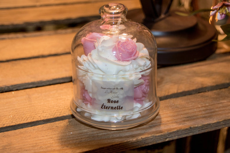 Bougie chantilly sous Cloche L'Atelier Ginko - Boutique en Ligne