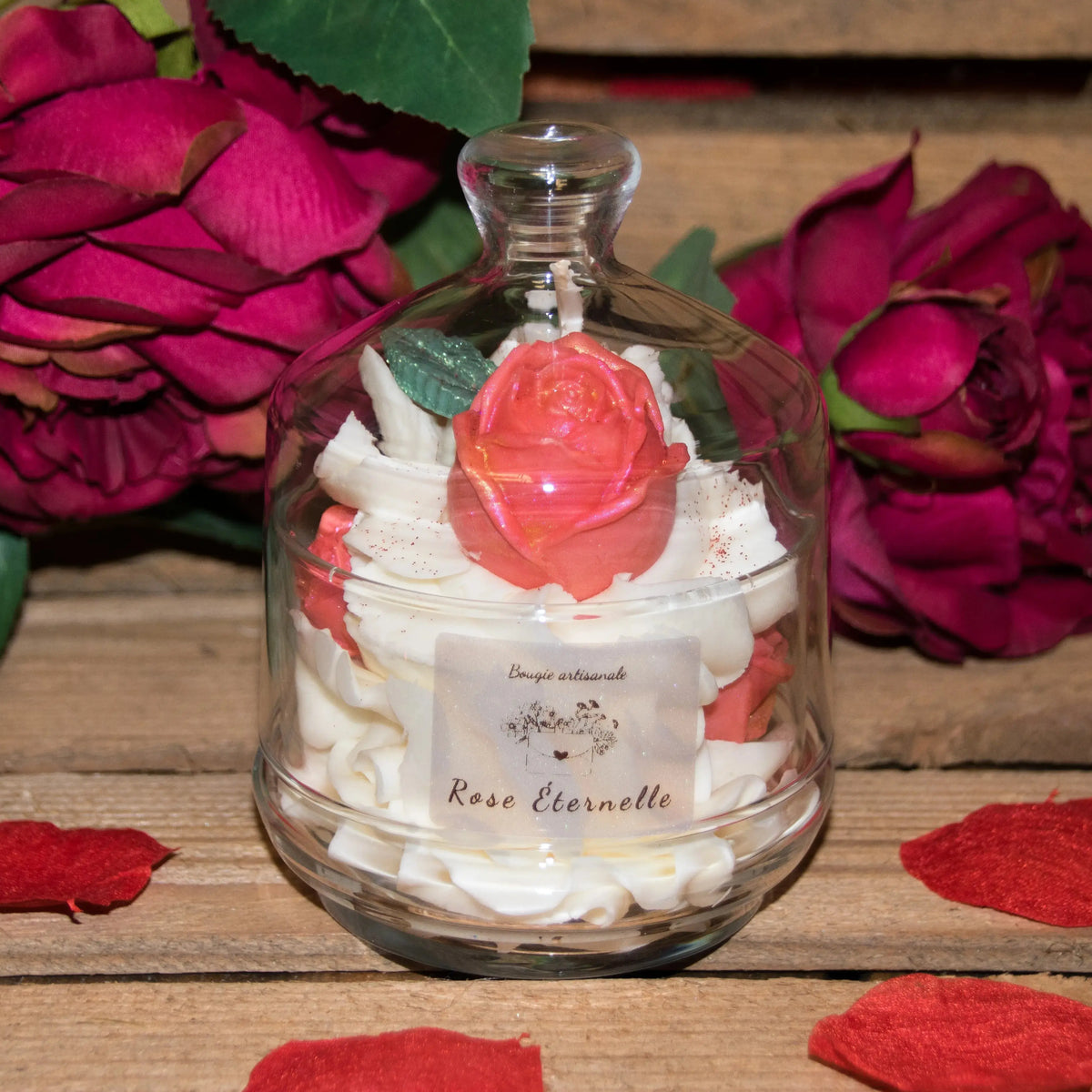 Bougie chantilly sous Cloche L'Atelier Ginko - Boutique en Ligne