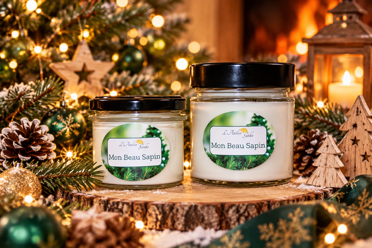 Fir scented candle