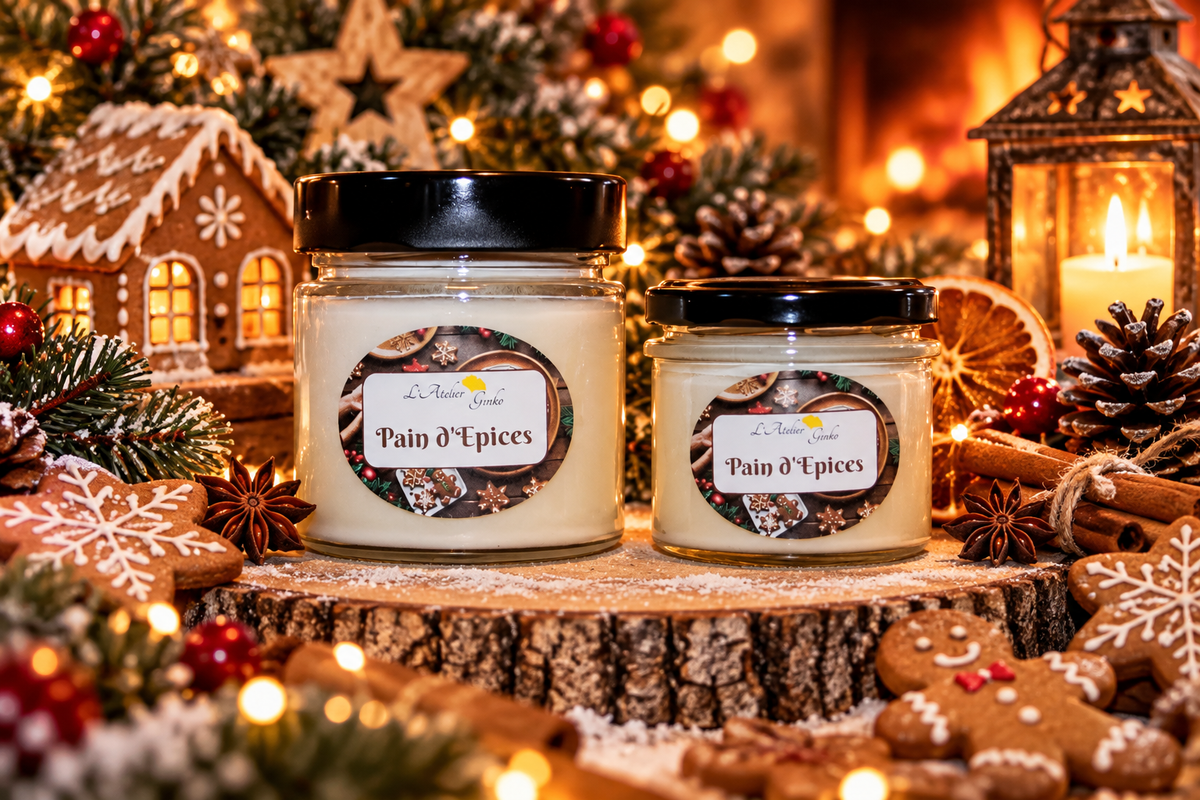 Gingerbread scented candle