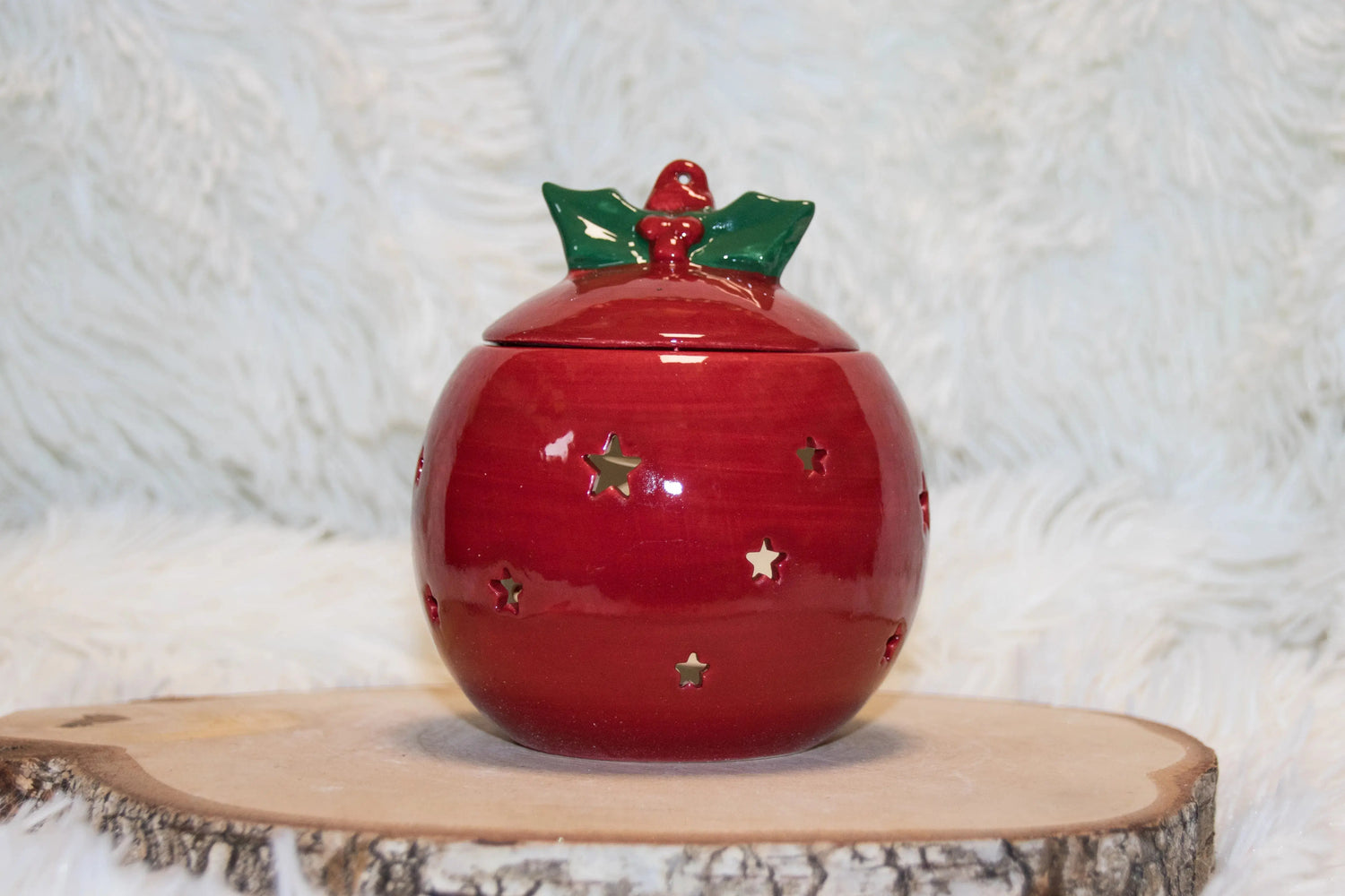 Brûle-parfum Boule Rouge L'Atelier Ginko - Boutique en Ligne