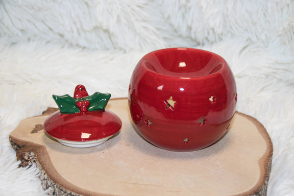 Brûle-parfum Boule Rouge L'Atelier Ginko - Boutique en Ligne