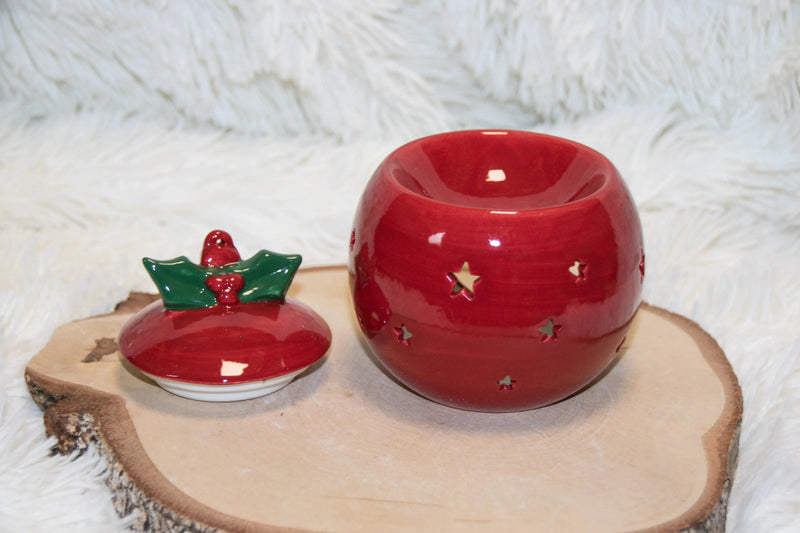 Brûle-parfum Boule Rouge L'Atelier Ginko - Boutique en Ligne