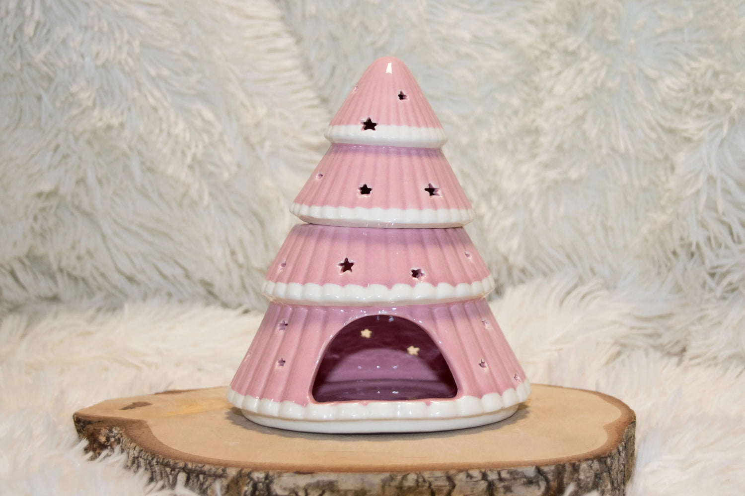 Brûle-parfum Sapin de Noël Rose - L'Atelier Ginko - Boutique en Ligne