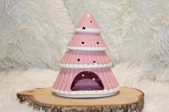 Brûle-parfum Sapin de Noël Rose - L'Atelier Ginko - Boutique en Ligne