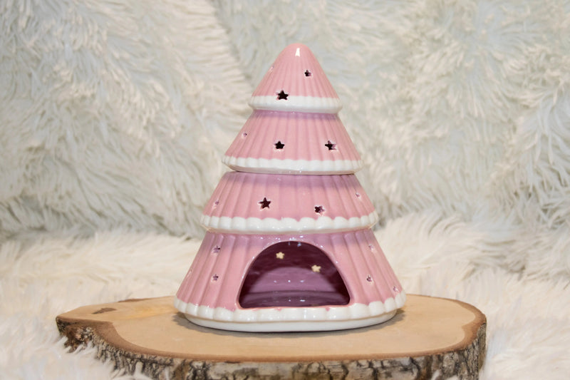 Brûle-parfum Sapin de Noël Rose - L'Atelier Ginko - Boutique en Ligne