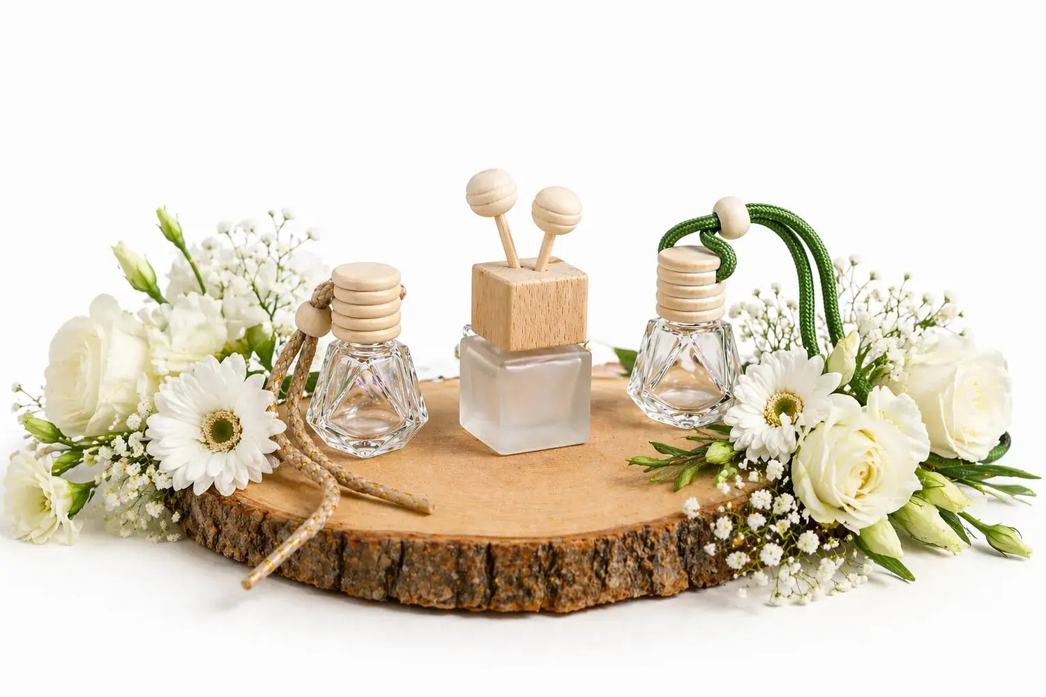 Diffuseur Voiture Bouquet de fleurs blanches L'Atelier Ginko - Boutique en Ligne