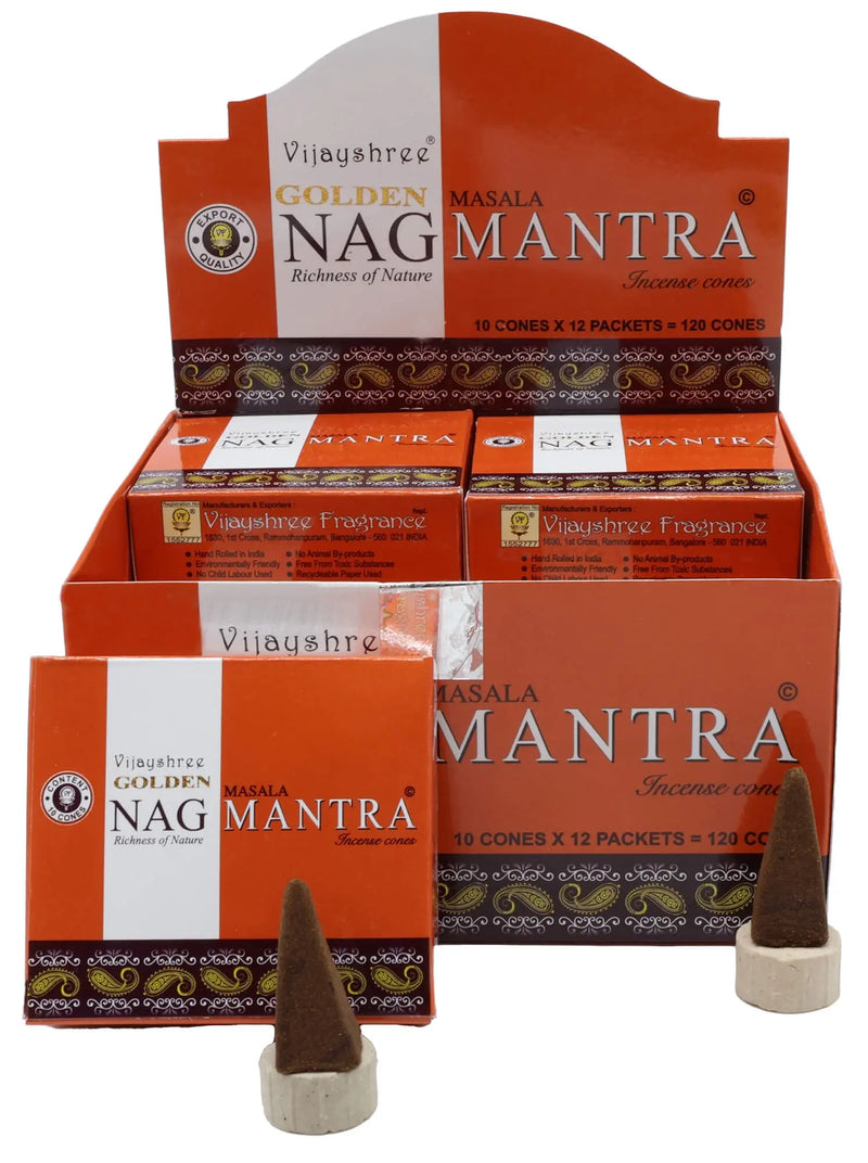 Cônes Naturels Vijayshree Golden L'Atelier Ginko - Boutique en Ligne