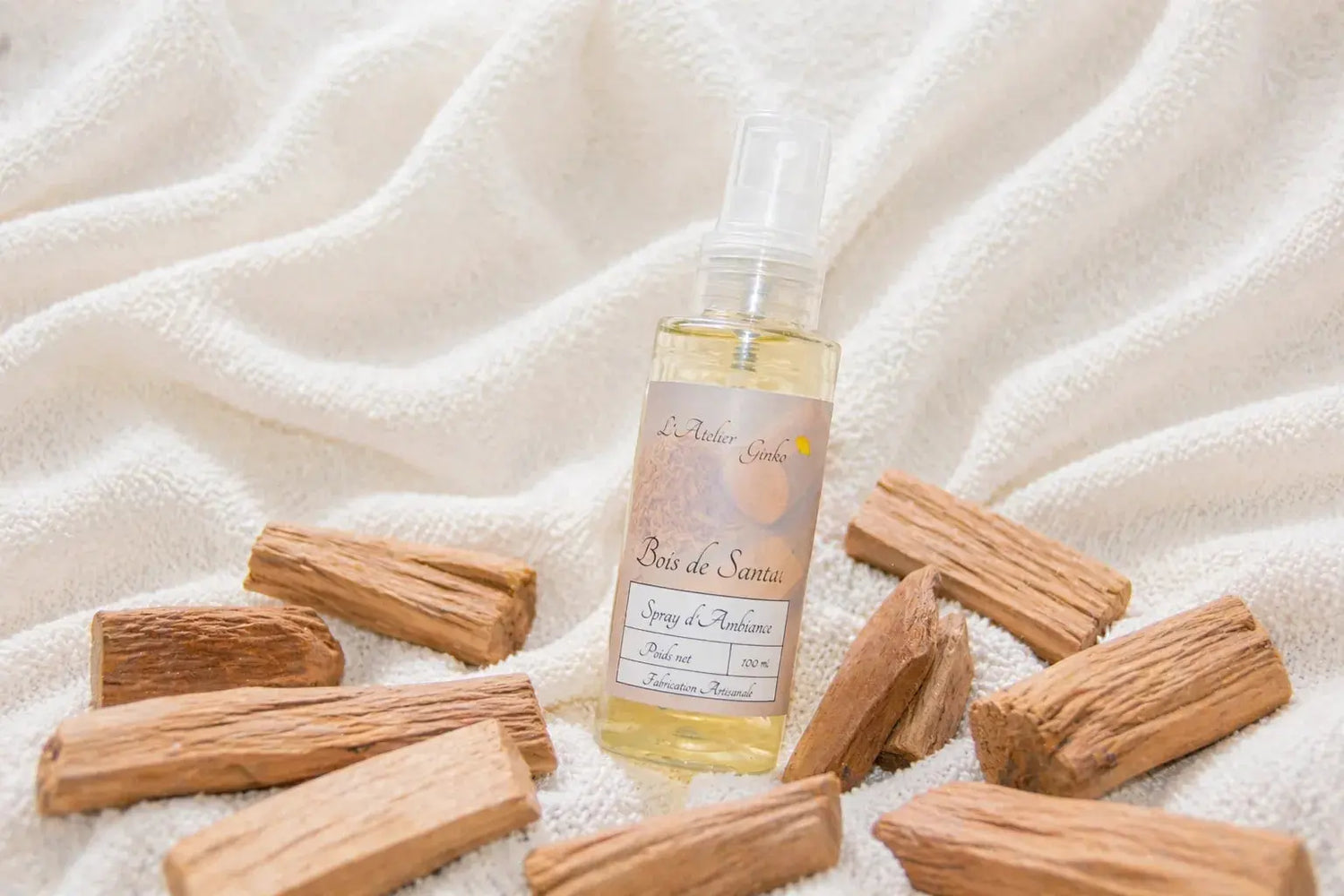 Spray d'Ambiance Bois de santal L'Atelier Ginko - Boutique en Ligne